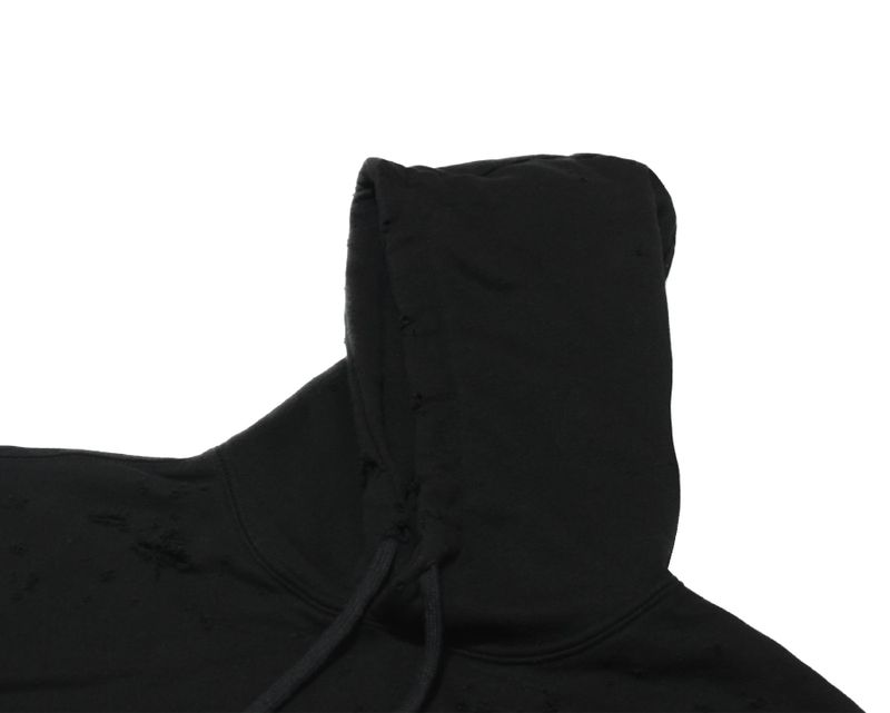damage hoodie (black)