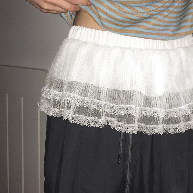 WONDER WONDER(ワンダーワンダー)の「Tutu cancan lace micro mini skirt(Skirts)」