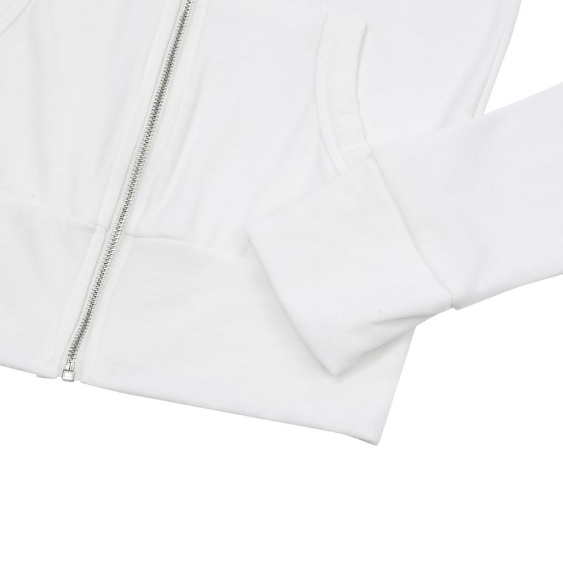 LIGHT UP CROP HOOD ZIP-UP (4Color)