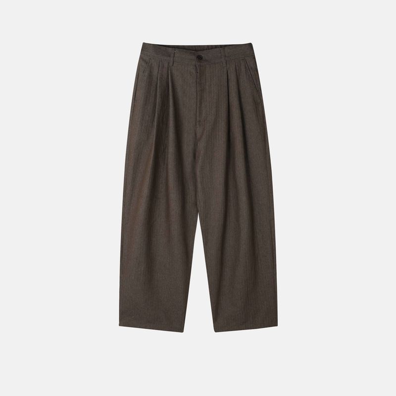 Porter herringbone denim slacks