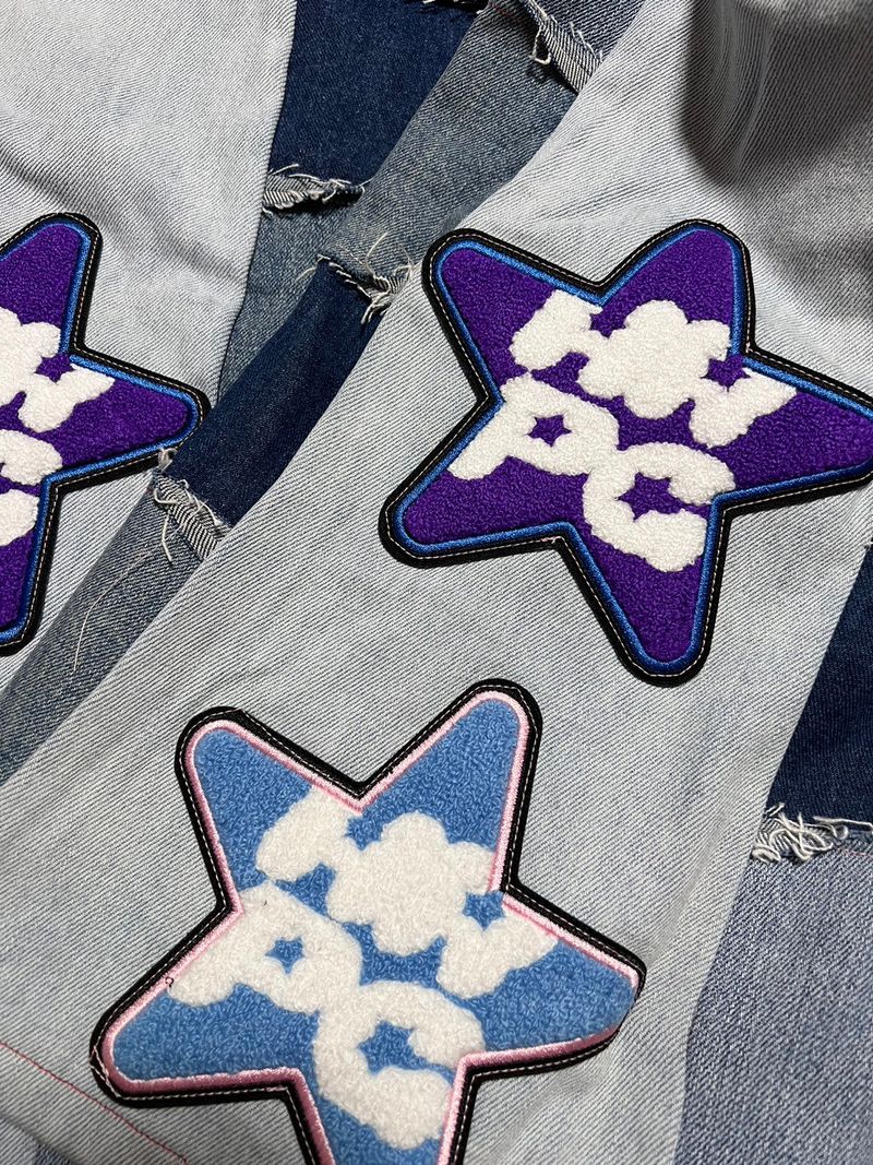 PATCHWORK STAR DENIM