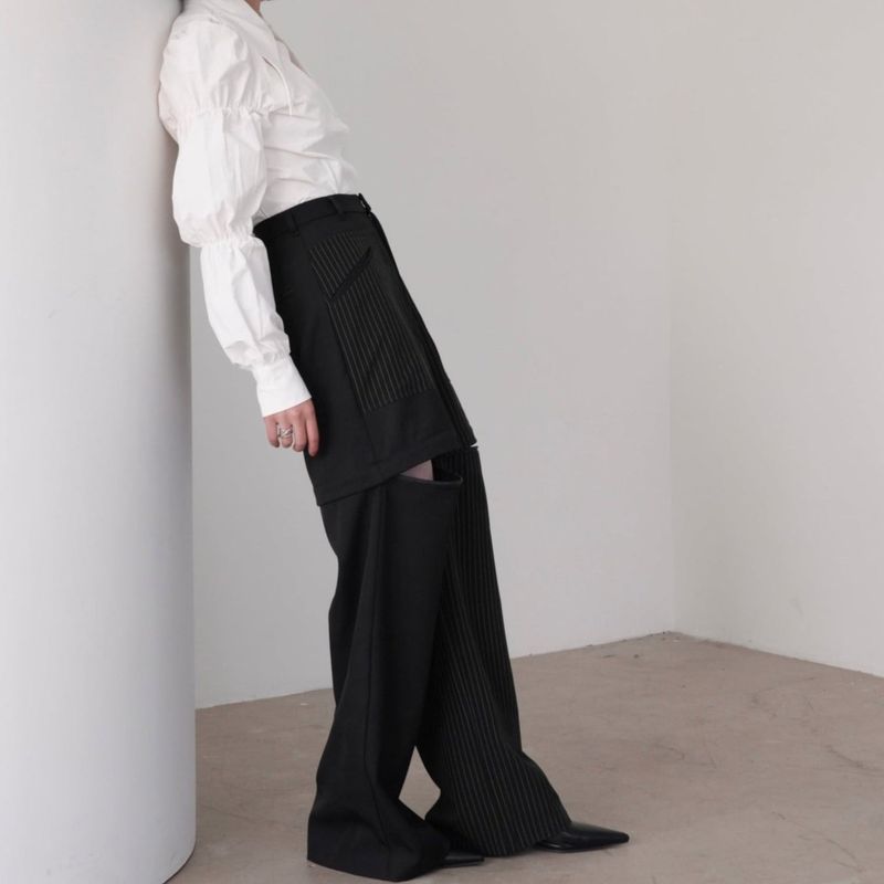 Uenui（ウニュイ）の「3way stripe pants（Pants）」