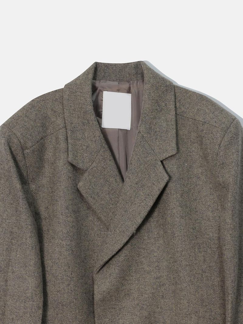 ASCLO Aura Hidden Maxi Wool Coat (3color)