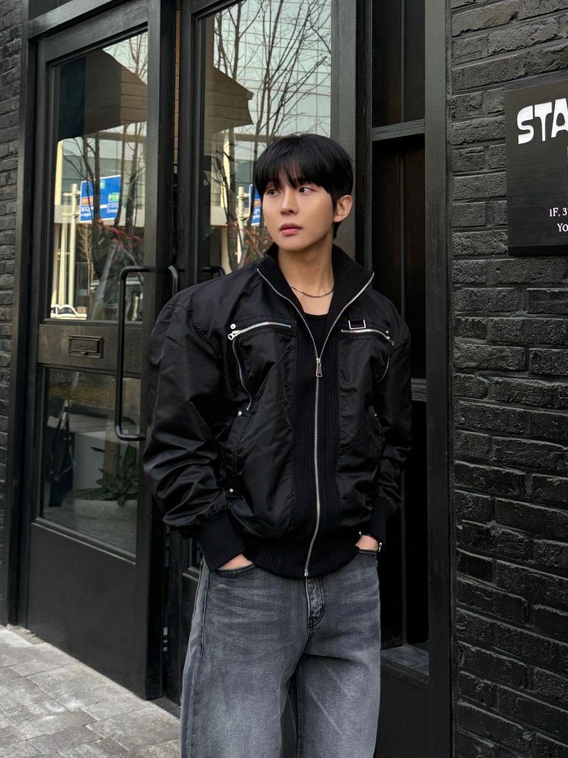 Banded ma-1 windbreaker