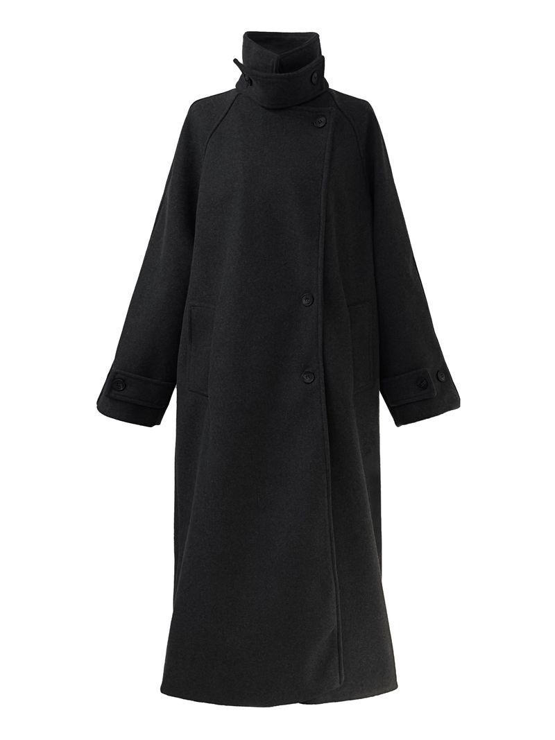city high neck long coat (2color)