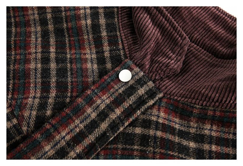 Modern Check Half-Neck Jacket 232903193