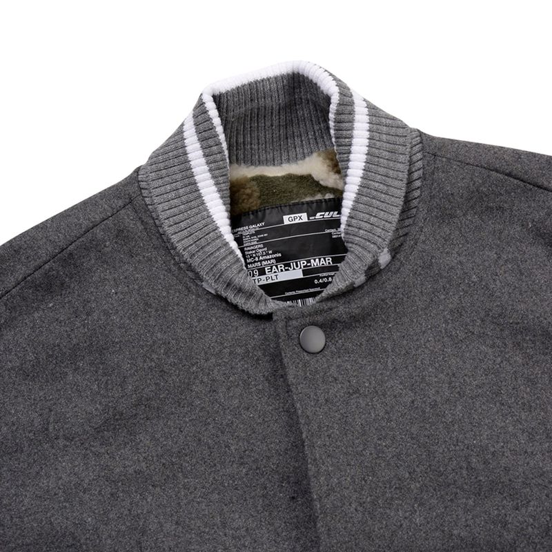 Reversible Wool-Blend Varsity Coat