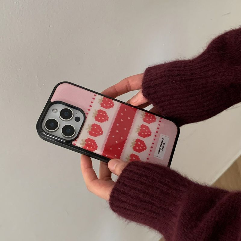 STRIPE STRAWBERRY CASE 