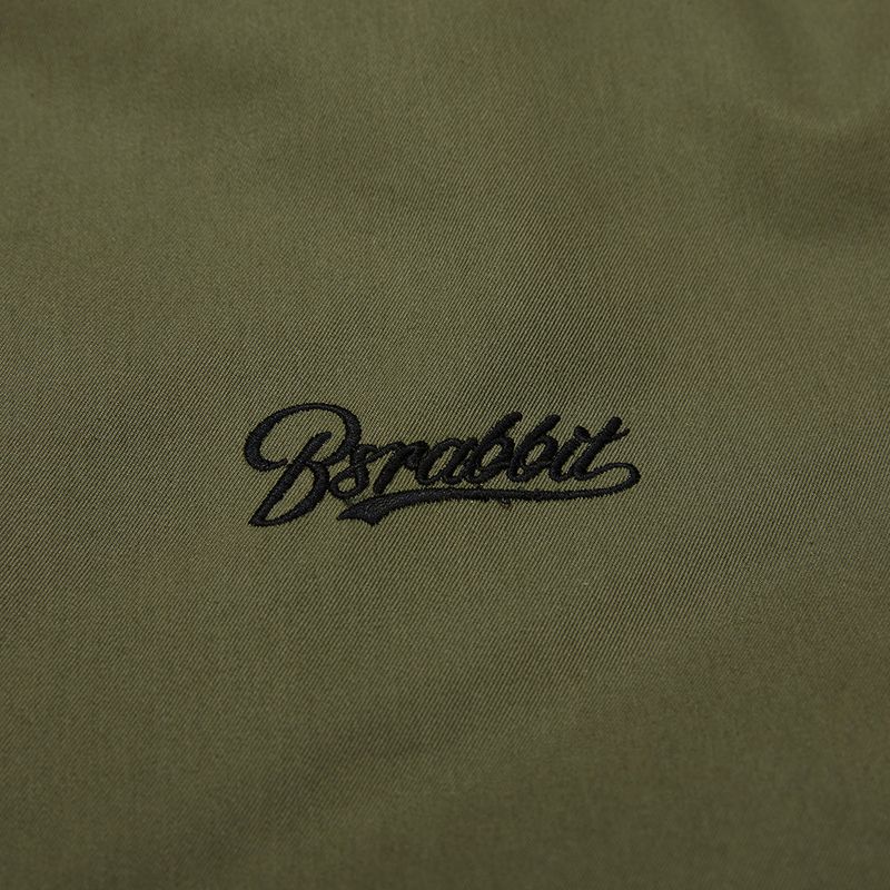 BSR2223FWJK065 LOGO COLLAR COTTON BASIC JACKET KHAKI