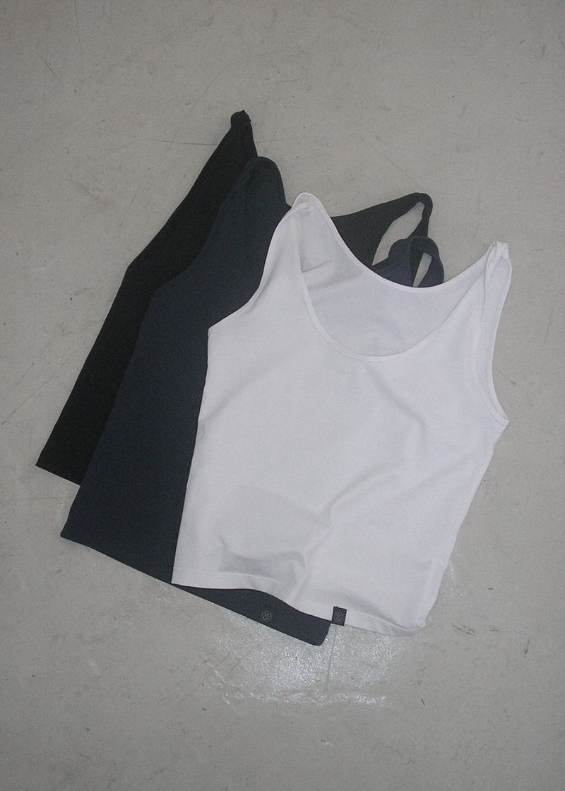 3-way Twist  Sleeveless Top_White