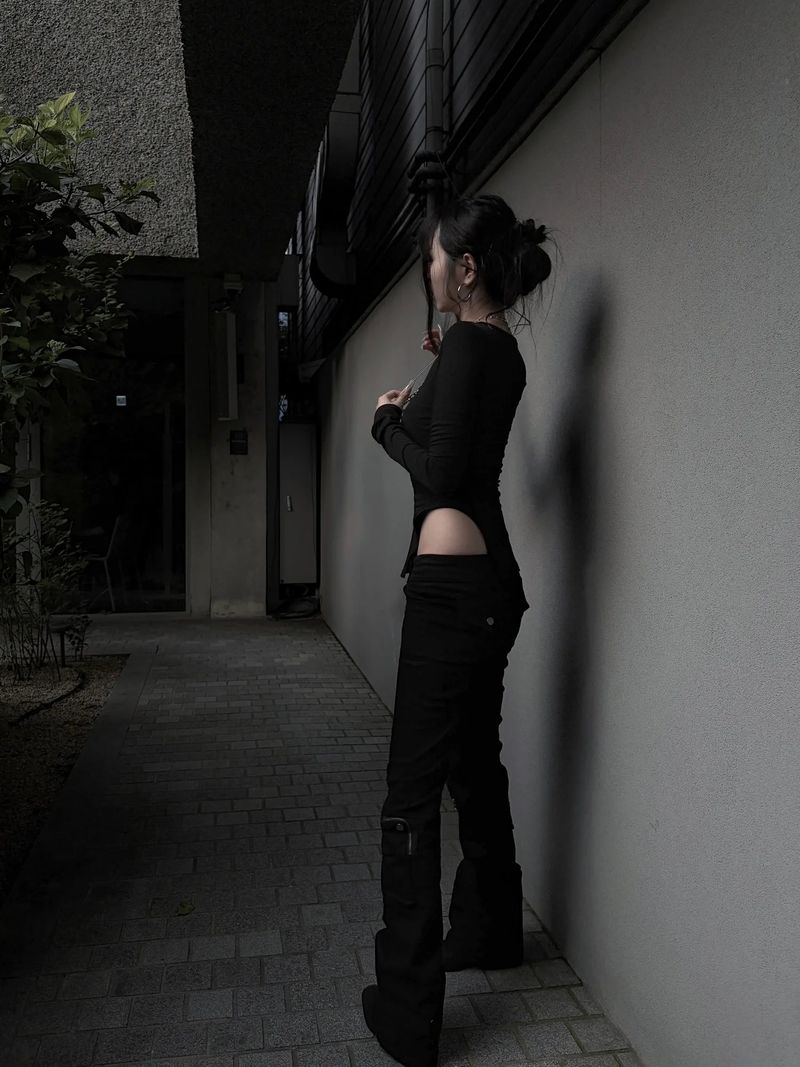 pocket low-rise cargo pants (2color)