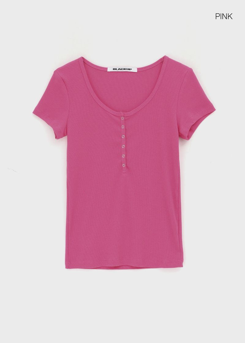 [MADE] Dutsby Henley Short Sleeve Top