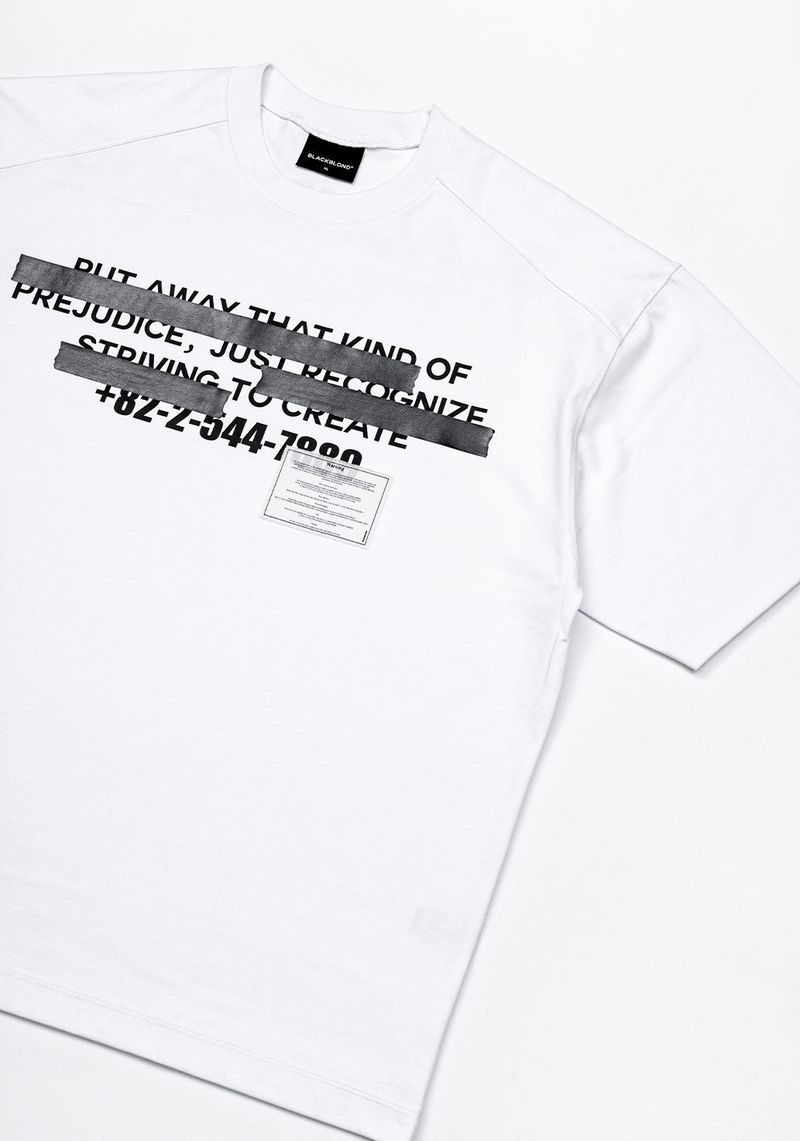 BBD Hidden Slogan T-Shirt (White)