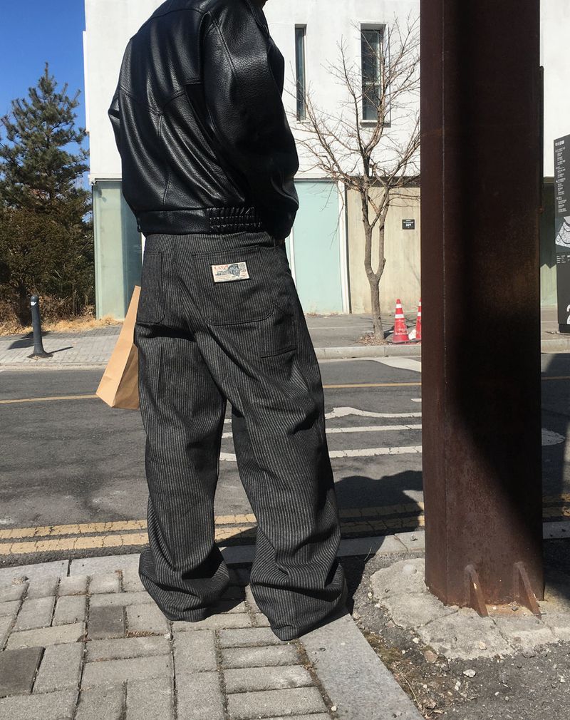 HOLY IN CODE(ホーリーインコード)の「No.1631 stripe patch black denim PT(Pants)」