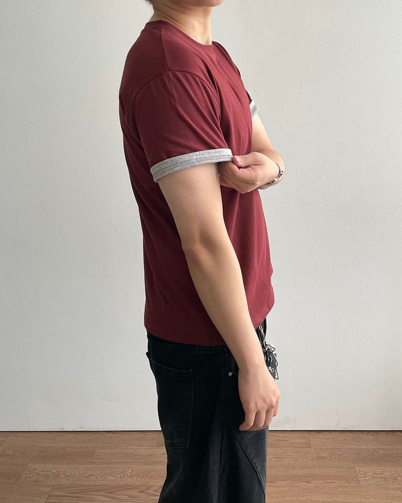 Duet Crop Roll-up Short Sleeve T