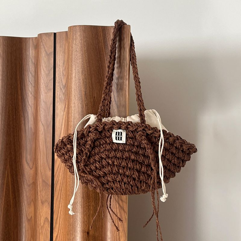 mondaywool（マンデーウール）の「baguette bag (brown)（Bags）」