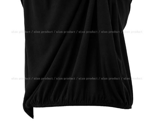 Pair Shirred Strap Halter Top