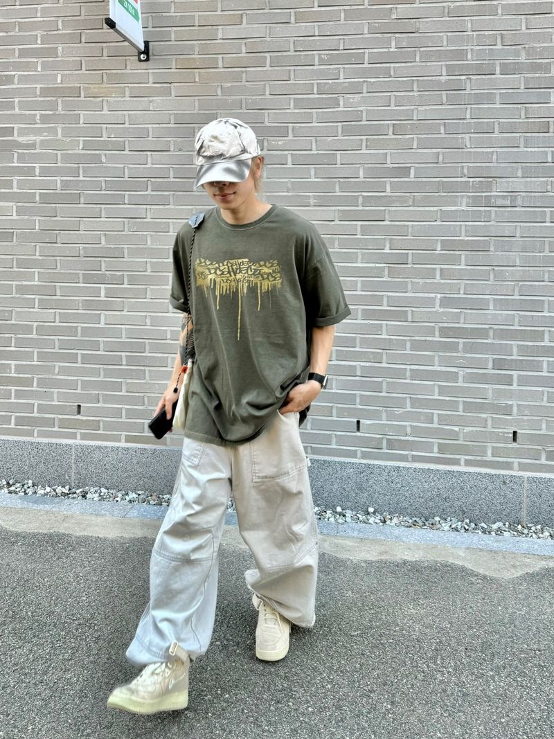 Stitch Dig Snap Wide Pants 2C
