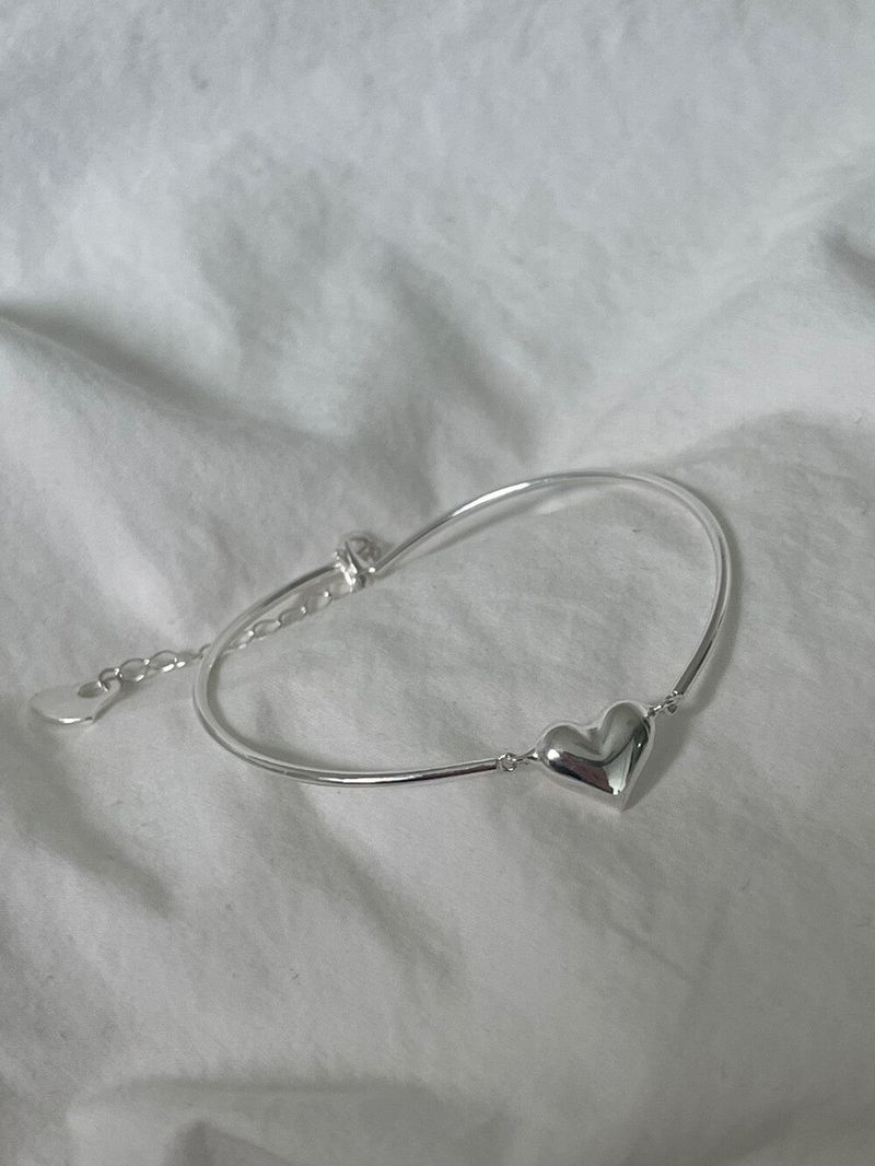 (silver925) Heart circle bracelet