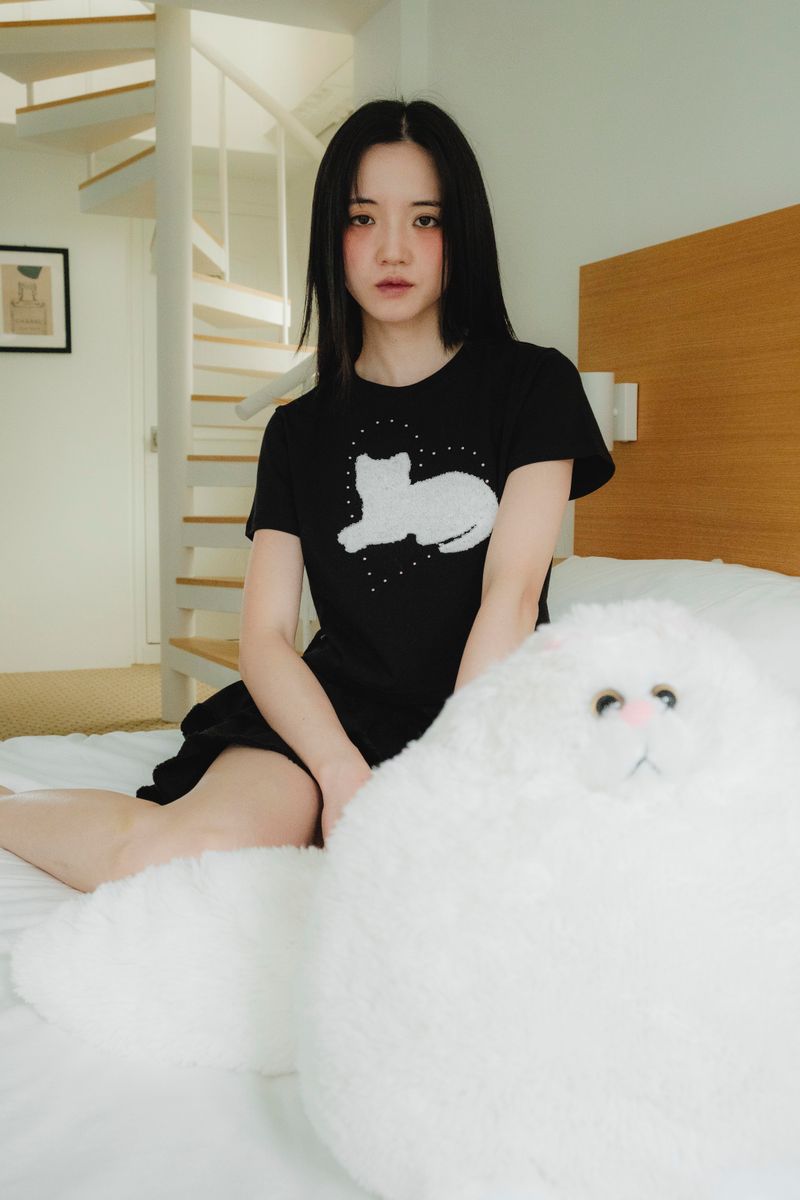 SIS A（シスエイ）の「 MY CAT T-SHIRT / BLACK（Tops）」