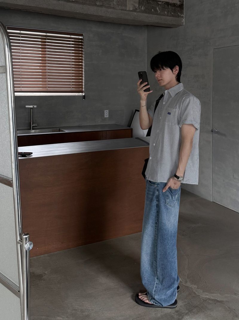 Rael Washed Wide Denim Pants