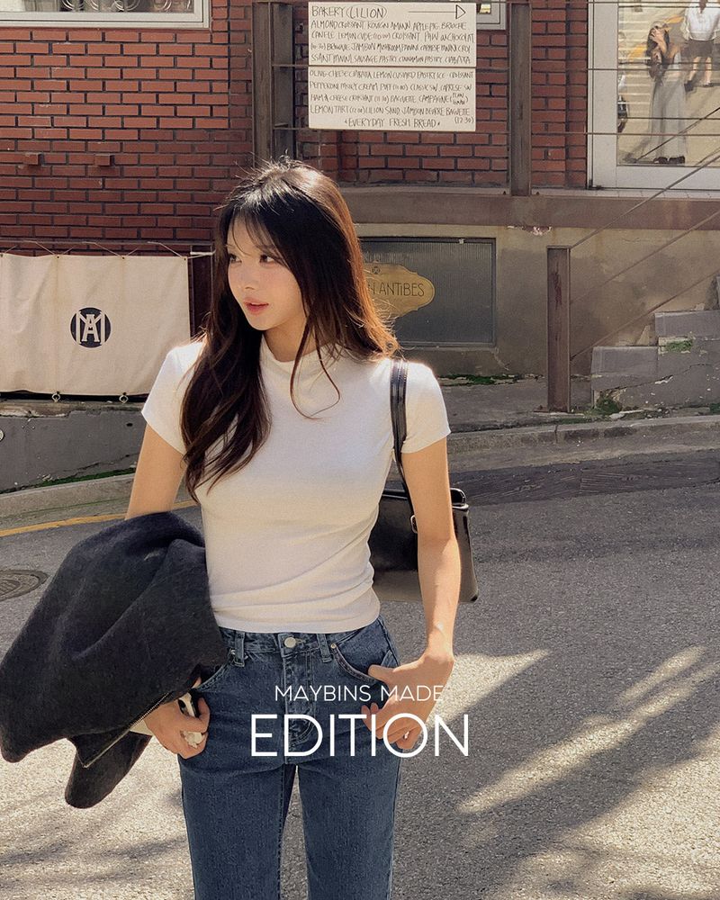 [MADE] Royel Half-Neck Padded T-Shirt