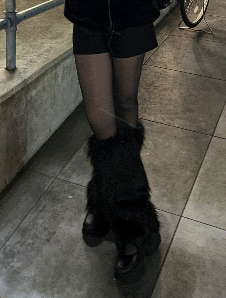 Wolf Fur Leg Warmers