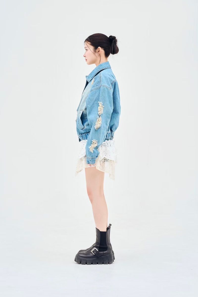 denim remake skirt