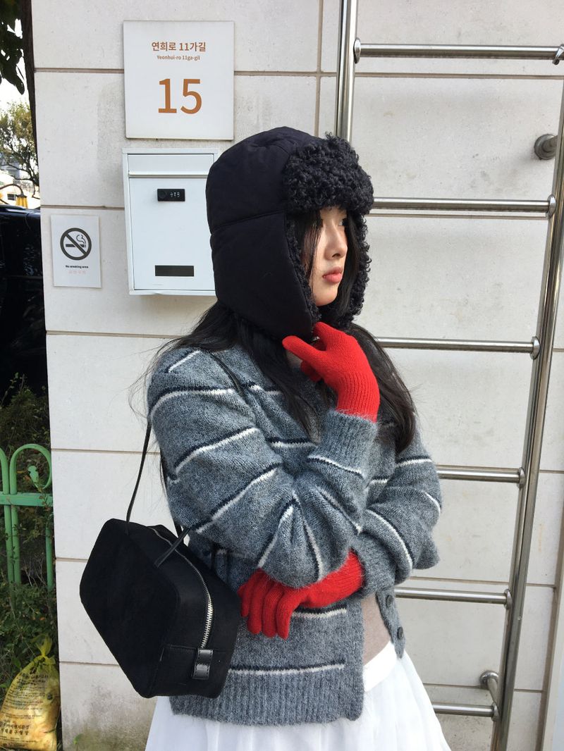 Fluffy Padded Trapper Hat (5color)