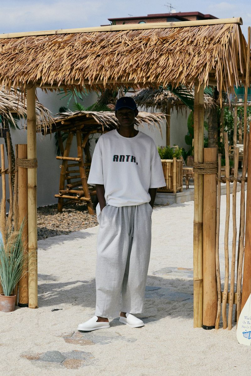 PIN-KNIT BALLOON PANTS (Gray)