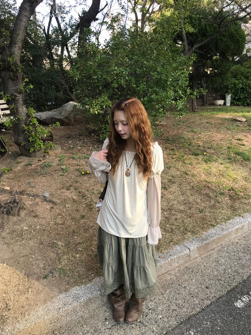 ディア ヴィンテージ レイヤード スカート