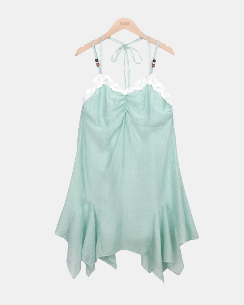 Hipon Halter Mini Dress