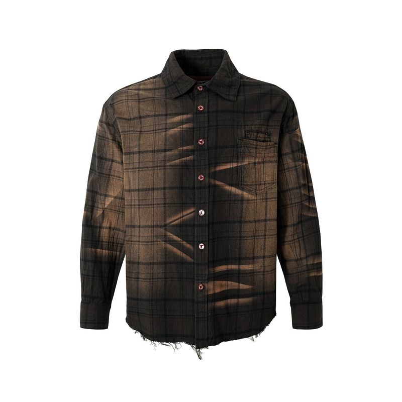 WANGXINGYU(ワンシンユー)の「SIGNATURE NEVADA WASHED CHECK SHIRT(Tops)」