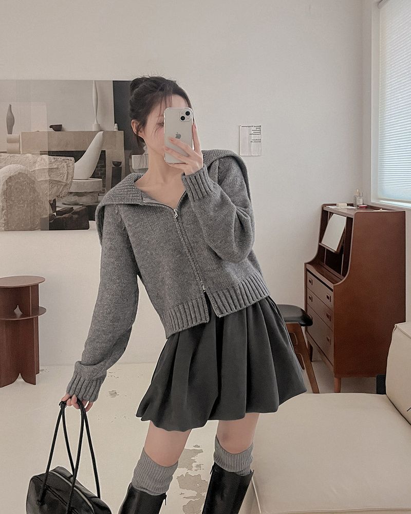 Balloon mini skirt