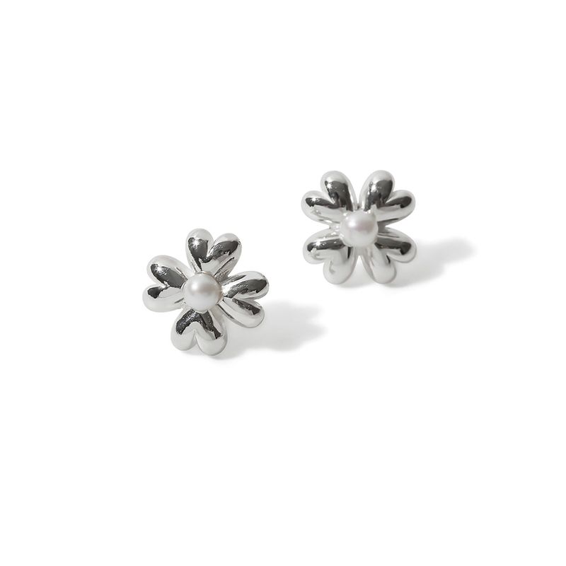 heart clover earring