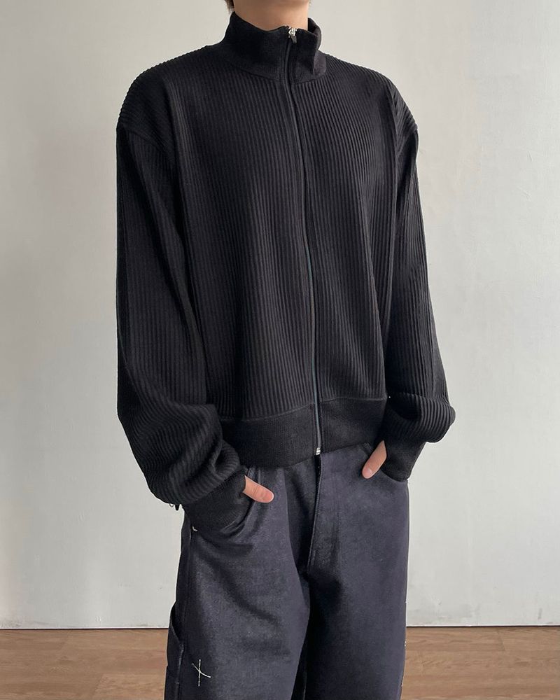 Heden Crop Knit Zip-up