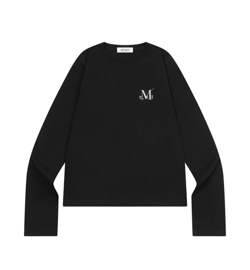 MUCENT（ムセント）の「MUCENT エッセンシャルバックロゴロングスリーブ T (2COLOR)（トップス）」