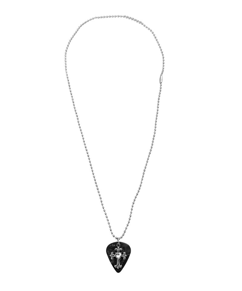 Rockstar Guitar Peak Cross Necklace
