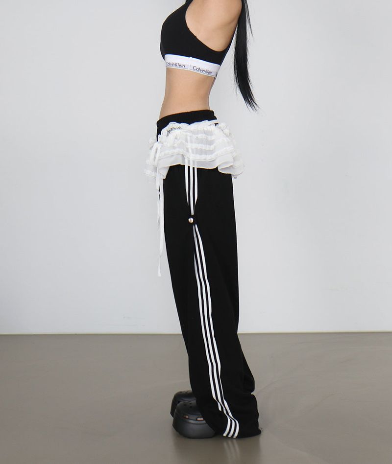 Track Point String Wide Pants