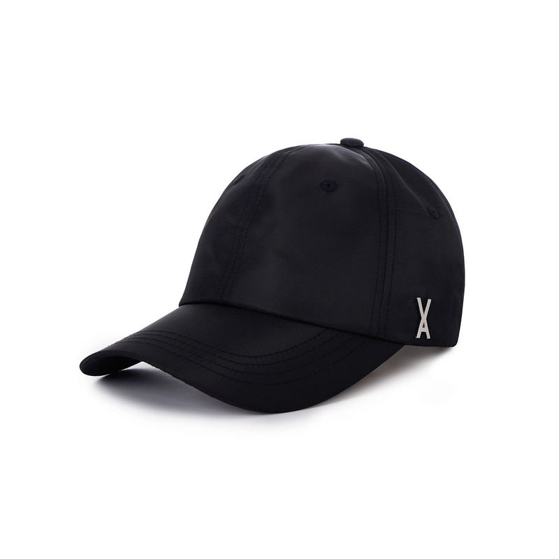 Stud Logo Over Fit Poly Ball Cap Black