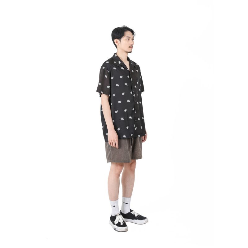 CORDUROY LOGO HALF PANTS BROWN