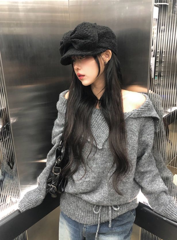 anyonemore（エニーワンモアー）の「Retin Fluffy Ribbon Madoros Hunting Cap Hat（Hats）」