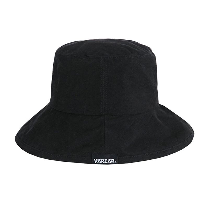 wide brim washing bucket hat black