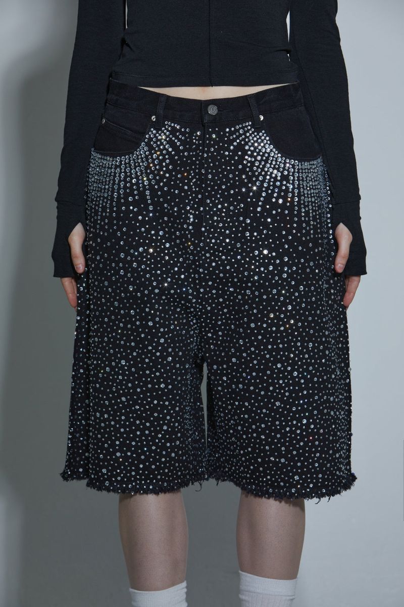 DIA BERMUDA PANTS -BLACK