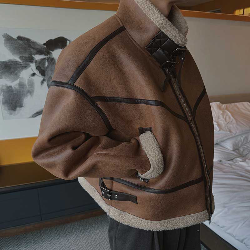 ASCLO Suede Crop Mustang Jacket (3color)