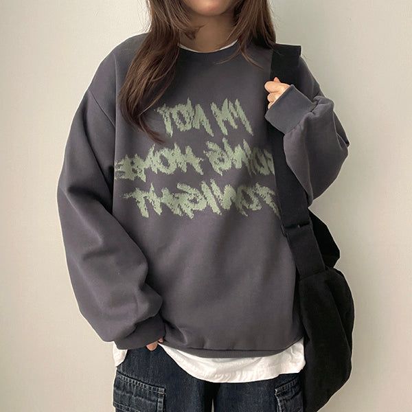 Rudy lettering oversized sweatshirt