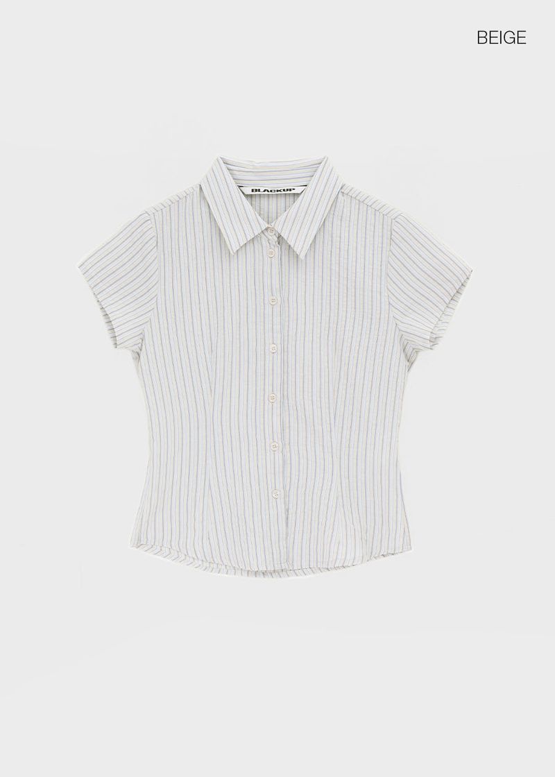 [MADE] Lunea Stripe Short-Sleeve Shirt