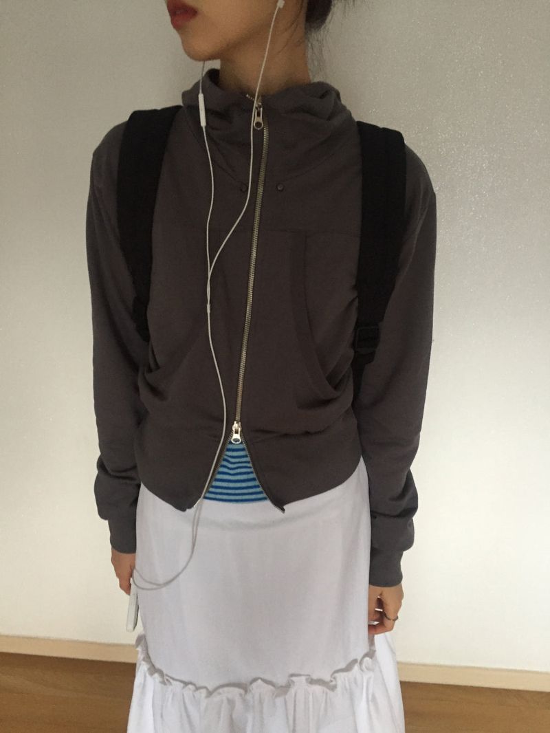 Madi Hood Zip-Up Jumper (2 colors)