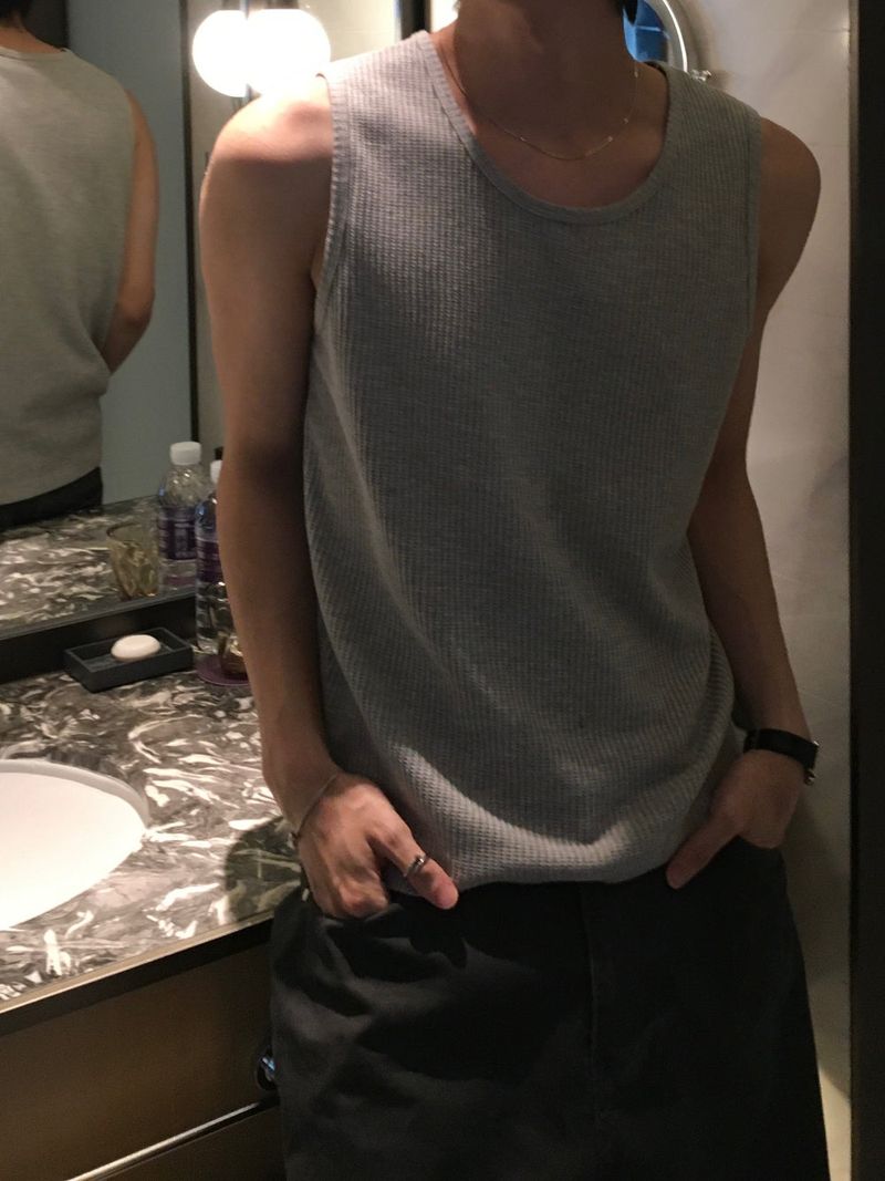 Cos waffle sleeveless