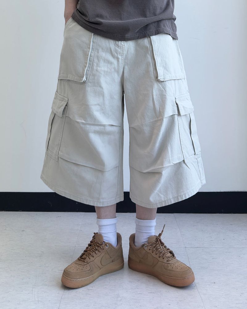 RUBINE 7‑PART CARGO BERMUDA PANTS